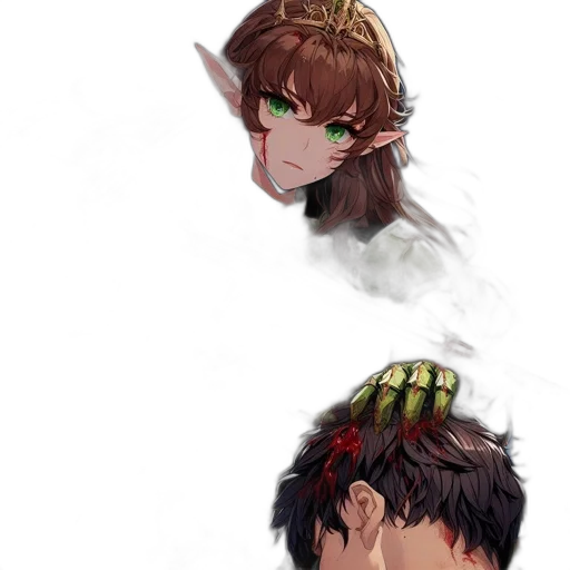 crown, mask, face, hat, fantasy art, concept art, pixel art, anime transparent PNG cut-out