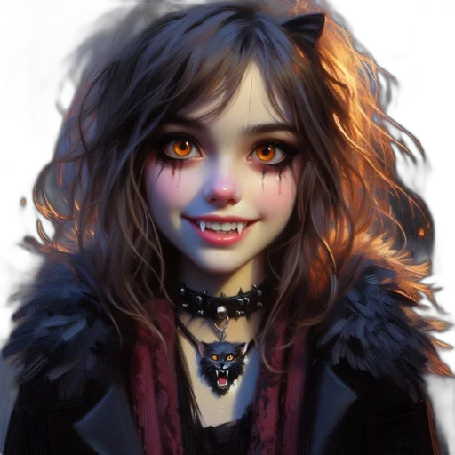 face, creature, fantasy art, concept art, photorealistic, oil painting, dark, young transparent PNG cut-out