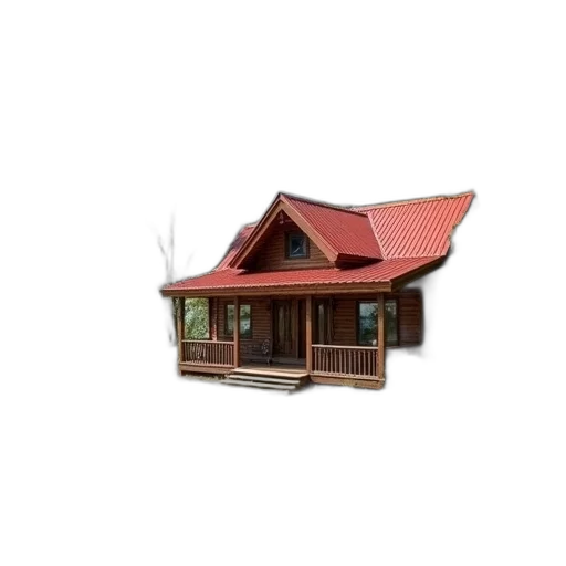 building, furniture, 3d render, photorealistic, concept art, rustic, wooden, cabin transparent PNG cut-out