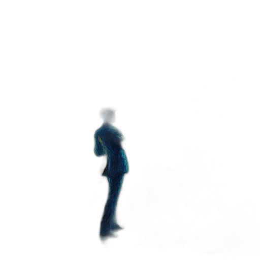 robot, staff, jacket, creature, concept art, 3d render, pixel art, photorealistic transparent PNG cut-out