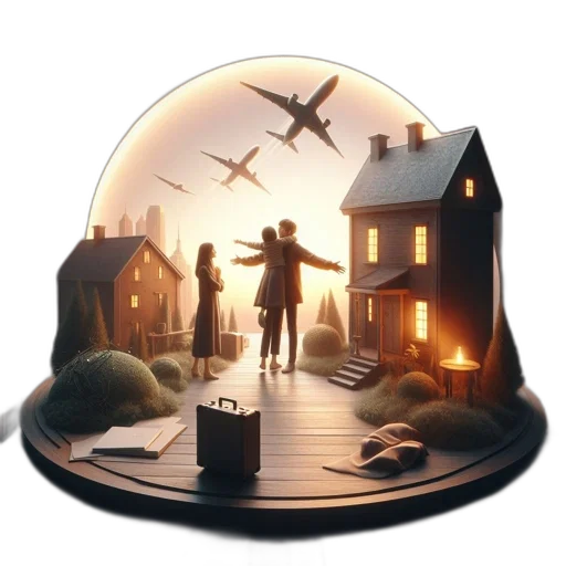 hat, umbrella, concept art, 3d render, fantasy art, photorealistic, fog, outer space transparent PNG cut-out