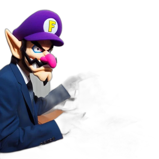 mask, hat, weapon, face, concept art, 3d render, pixel art, watercolor transparent PNG cut-out
