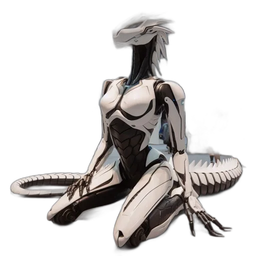 robot, creature, dragon, animal, concept art, 3d render, fantasy art, cyberpunk transparent PNG cut-out