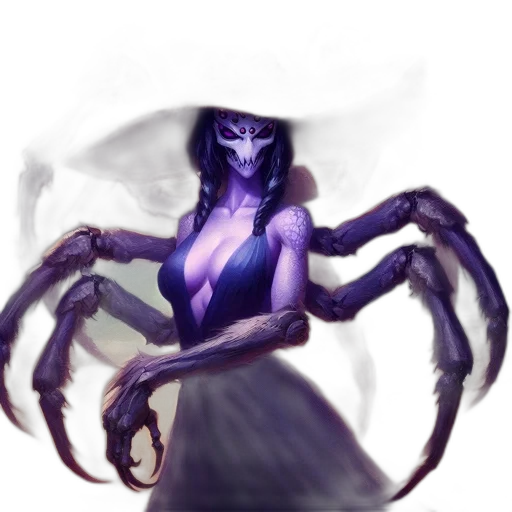 creature, mask, concept art, fantasy art, pixel art, comic book art, blue, dark transparent PNG cut-out