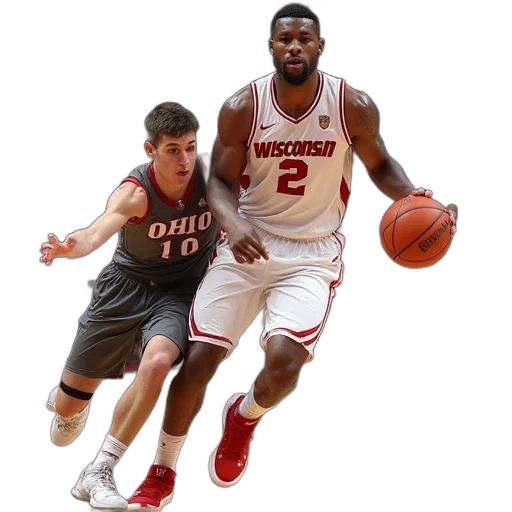 wisconsin, badgers, forward, moran transparent PNG cut-out