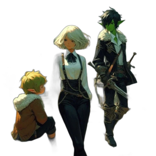 staff, jacket, hat, mask, concept art, pixel art, watercolor, fantasy art transparent PNG cut-out