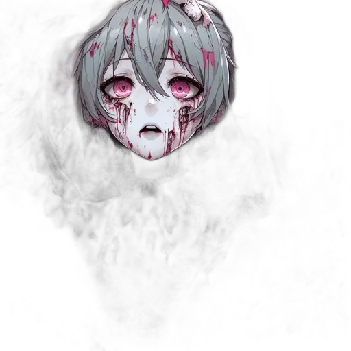 mask, face, creature, staff, concept art, watercolor, anime, fantasy art transparent PNG cut-out