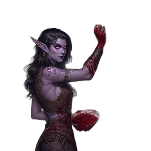 staff, fantasy art, concept art, pixel art, comic book art, dark, red, elven transparent PNG cut-out