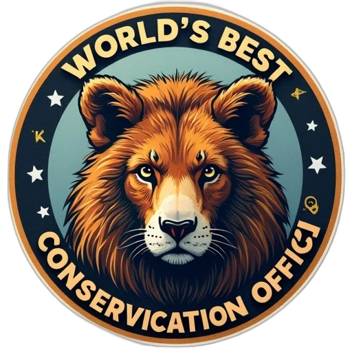 staff, world, best, conservation, officer, sticker transparent PNG cut-out