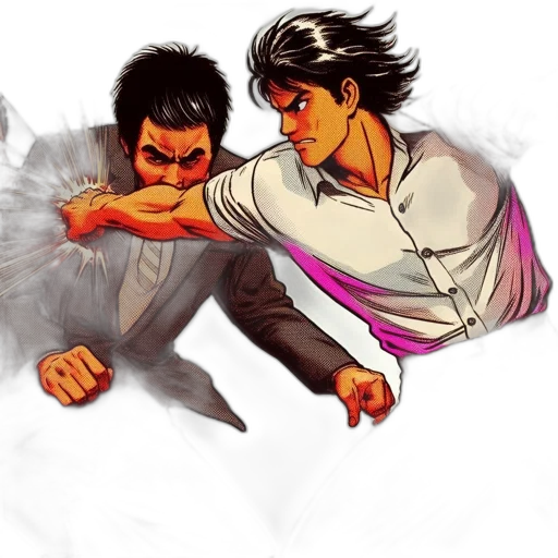 concept art, comic book art, fantasy art, pixel art, fire, three, men, engage transparent PNG cut-out