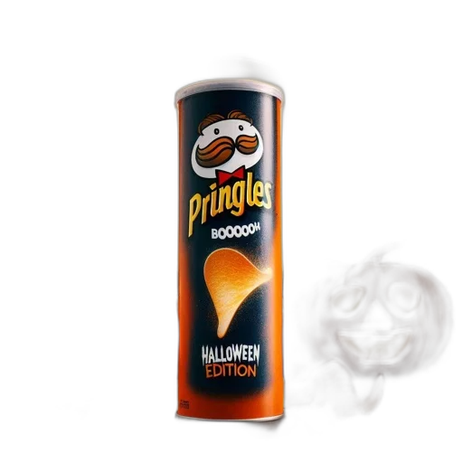 food, hair, bottle, mask, photorealistic, 3d render, pringles, can transparent PNG cut-out