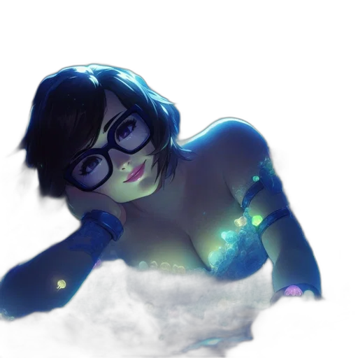robot, dress, creature, concept art, fantasy art, comic book art, 3d render, neon lights transparent PNG cut-out
