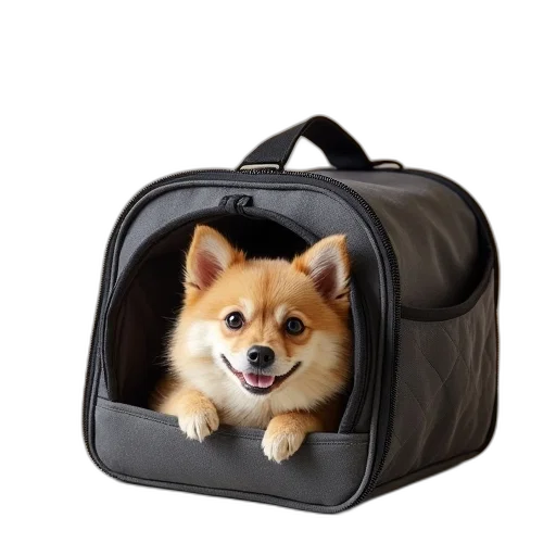 animal, photorealistic, 3d render, pet, carriers, portable, foldable, cat transparent PNG cut-out