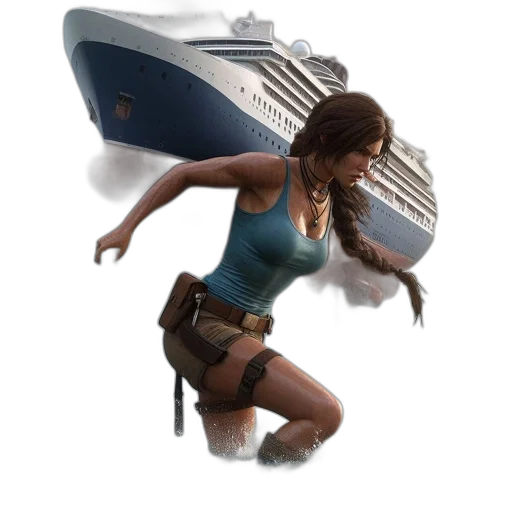 concept art, 3d render, photorealistic, pixel art, underwater, woman, clad, blue transparent PNG cut-out
