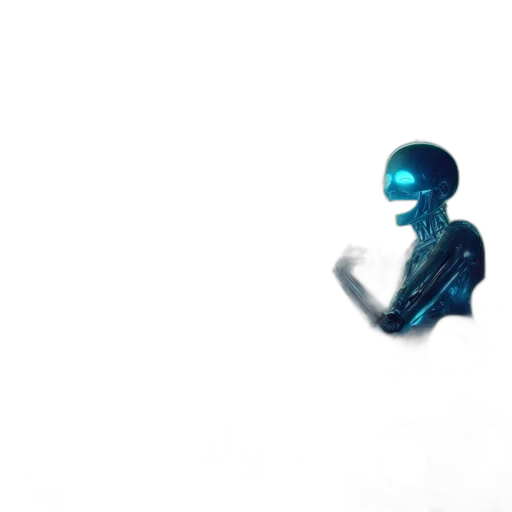 robot, mask, creature, face, concept art, 3d render, pixel art, comic book art transparent PNG cut-out