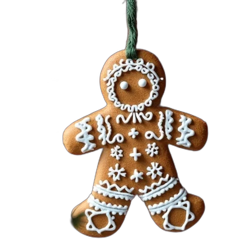 jewelry, gingerbread, christmas, door, hanger transparent PNG cut-out