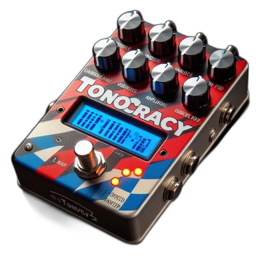 image, features, complex, guitar, pedal, named, tonocracy, designed transparent PNG cut-out