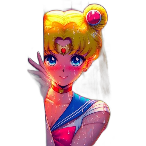 staff, mask, face, concept art, watercolor, vaporwave, anime, neon lights transparent PNG cut-out