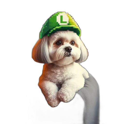 hat, animal, staff, creature, photorealistic, 3d render, pixel art, concept art transparent PNG cut-out