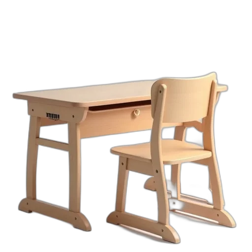 furniture, 3d render, children, school transparent PNG cut-out