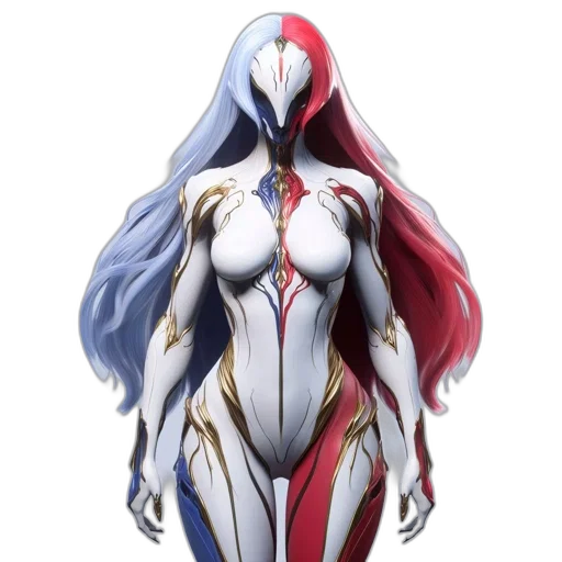 dress, mask, robot, jewelry, concept art, fantasy art, 3d render, anime transparent PNG cut-out