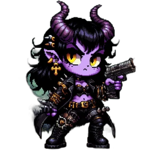 weapon, staff, dragon, pixel art, cyberpunk, fantasy art, concept art, dark transparent PNG cut-out