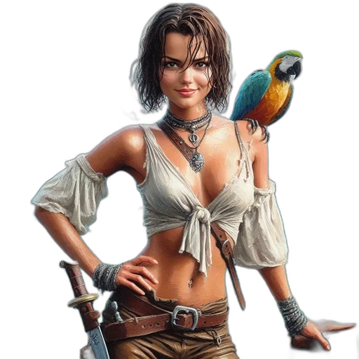 staff, weapon, fantasy art, concept art, photorealistic, pixel art, woman, stands transparent PNG cut-out