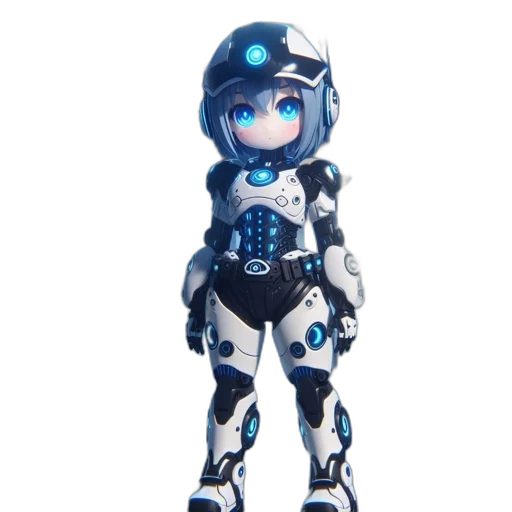robot, weapon, staff, creature, concept art, 3d render, cyberpunk, anime transparent PNG cut-out