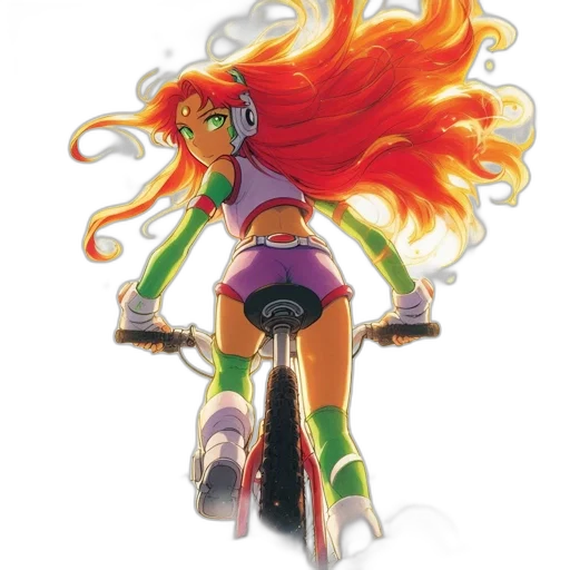 concept art, watercolor, fantasy art, anime, fire, animated, figure, fiery transparent PNG cut-out