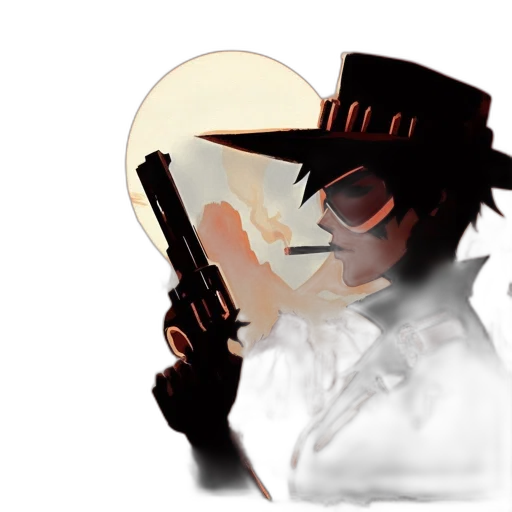 hat, weapon, staff, mask, pixel art, concept art, anime, cartoon transparent PNG cut-out