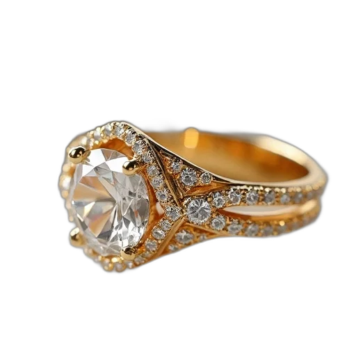 jewelry, crown, 3d render, golden, gold, silver, color, rings transparent PNG cut-out