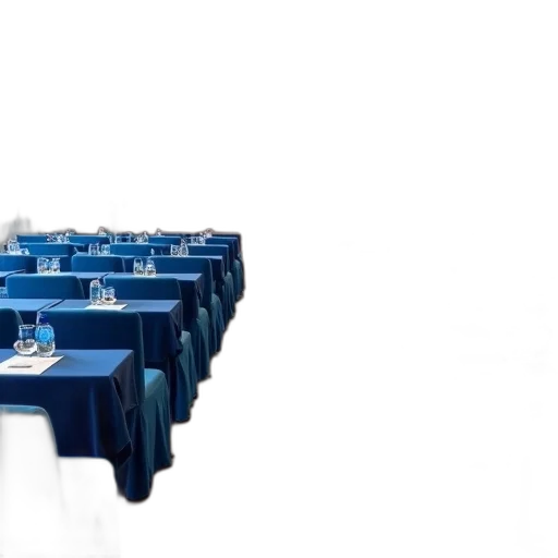 furniture, bottle, food, robot, 3d render, blue, conference, room transparent PNG cut-out