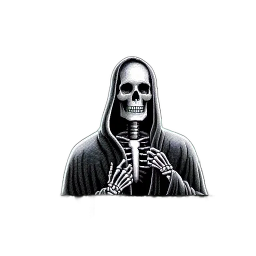 jacket, jewelry, pixel art, digital, art, piece, hooded, skeletal transparent PNG cut-out