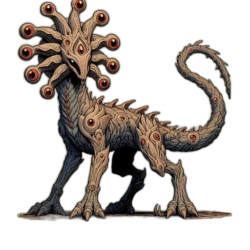 creature, dragon, animal, staff, concept art, fantasy art, 3d render, pixel art transparent PNG cut-out