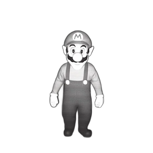 staff, robot, hat, animal, cartoon, pixel art, concept art, 3d render transparent PNG cut-out