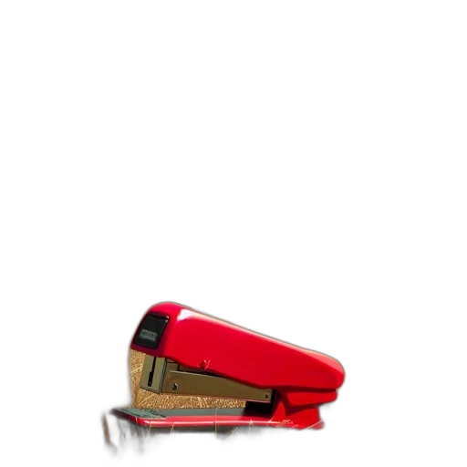 shoes, weapon, furniture, car, 3d render, photorealistic, concept art, red transparent PNG cut-out