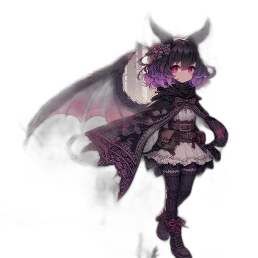 dragon, creature, dress, mask, concept art, fantasy art, pixel art, watercolor transparent PNG cut-out