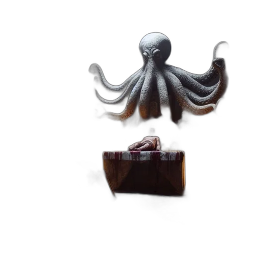 creature, hair, animal, furniture, 3d render, concept art, photorealistic, fantasy art transparent PNG cut-out