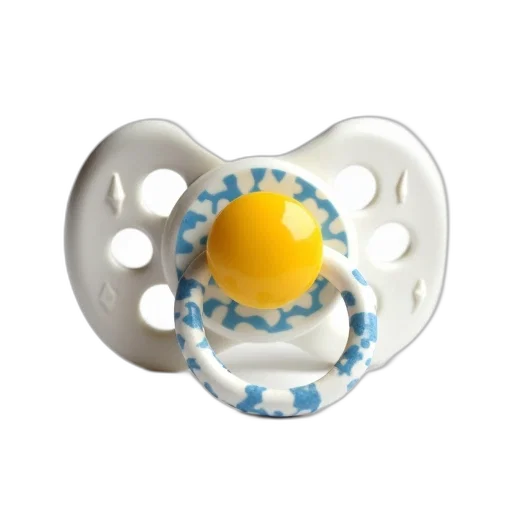 jewelry, food, crown, mask, 3d render, white, baby, pacifier transparent PNG cut-out