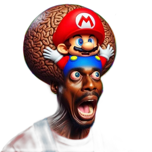 hat, face, crown, mask, concept art, pixel art, 3d render, photorealistic transparent PNG cut-out