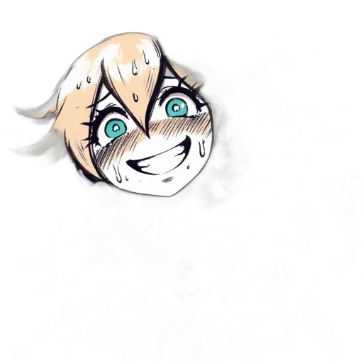 mask, face, creature, anime, cartoon, watercolor, concept art, animated transparent PNG cut-out
