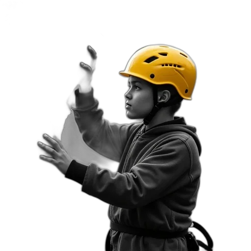 staff, jacket, hat, photorealistic, concept art, 3d render, black, white transparent PNG cut-out
