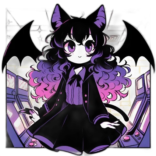 staff, creature, anime, pixel art, fantasy art, concept art, dark, monochrome transparent PNG cut-out
