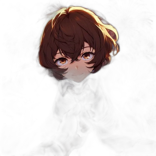 mask, hair, face, creature, pixel art, anime, concept art, photorealistic transparent PNG cut-out