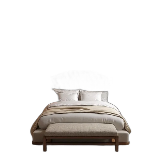 furniture, crown, 3d render, photorealistic, earth tones, dark, monochrome, bedroom transparent PNG cut-out