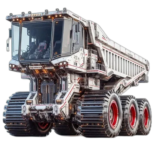 robot, weapon, concept art, intricately, designed, hybrid, truck-construction, vehicle transparent PNG cut-out