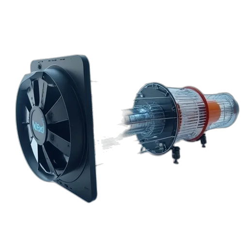 umbrella, weapon, 3d render, wireless, air, flow, meter, fan transparent PNG cut-out