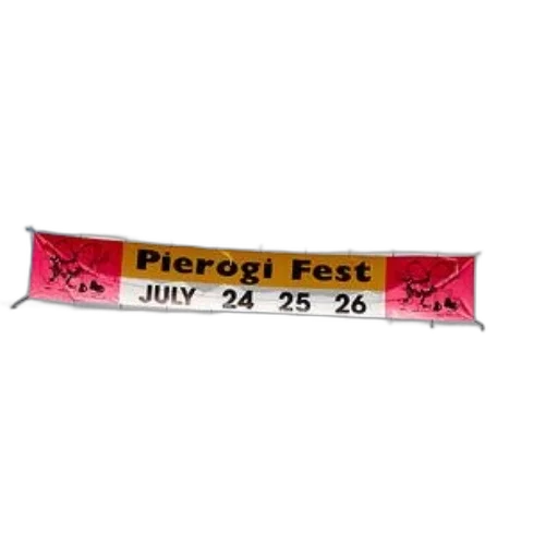 staff, weapon, banner, advertising, pierogi, fest, july, displayed transparent PNG cut-out