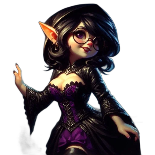 dress, staff, fantasy art, concept art, pixel art, cartoon, dark, enchanting transparent PNG cut-out