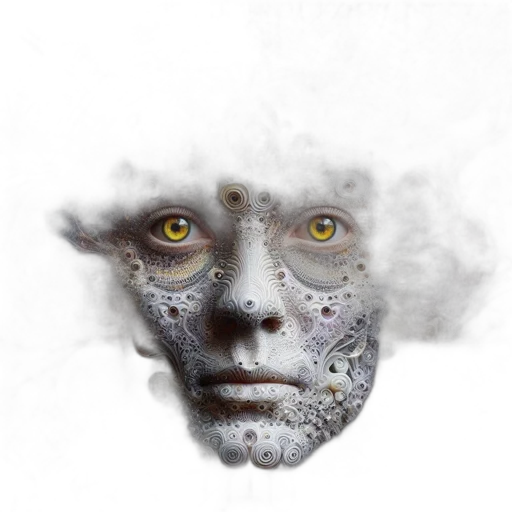 mask, face, creature, robot, photorealistic, fantasy art, concept art, 3d render transparent PNG cut-out